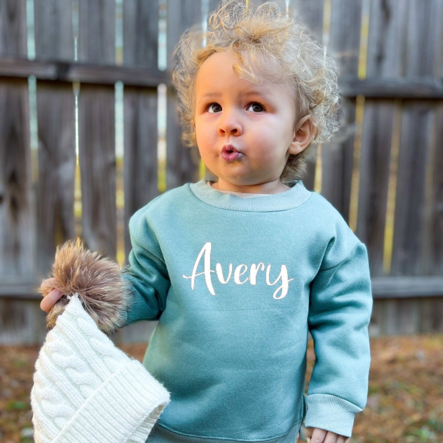 Personalized Kid Cozy Soft Crewneck Sweatshirt | inSweatshirt01