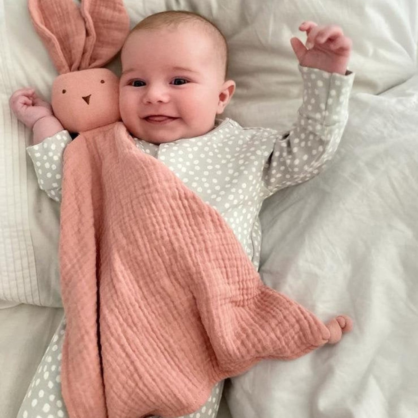 Personalized Baby Embroidery Comforter Sleep Toy | CWToy03