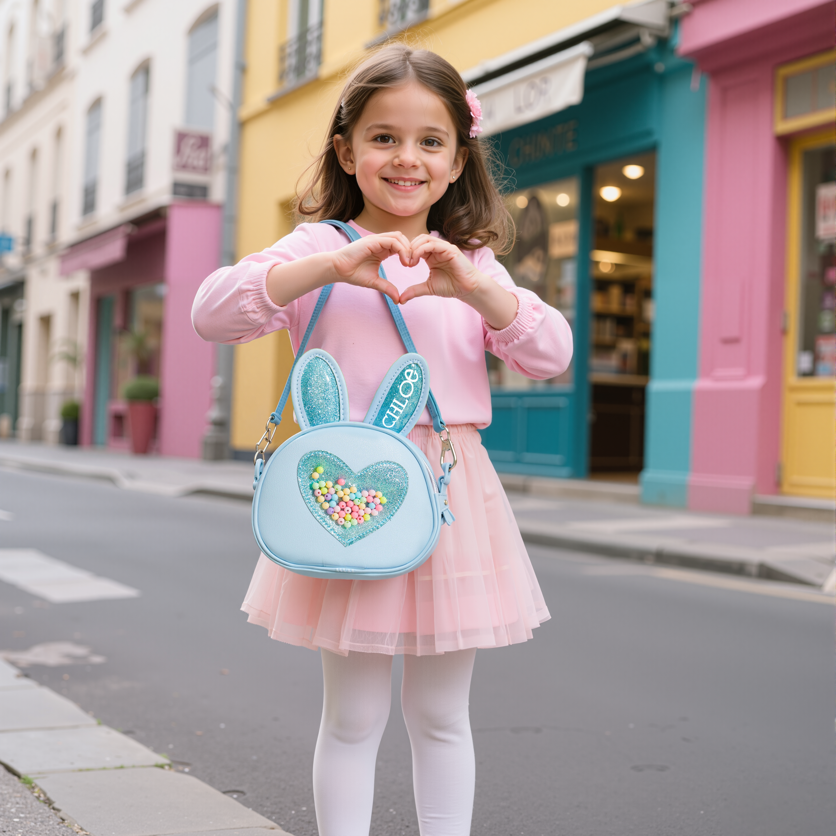 Personalized Girls Birthday Bunny Purse 