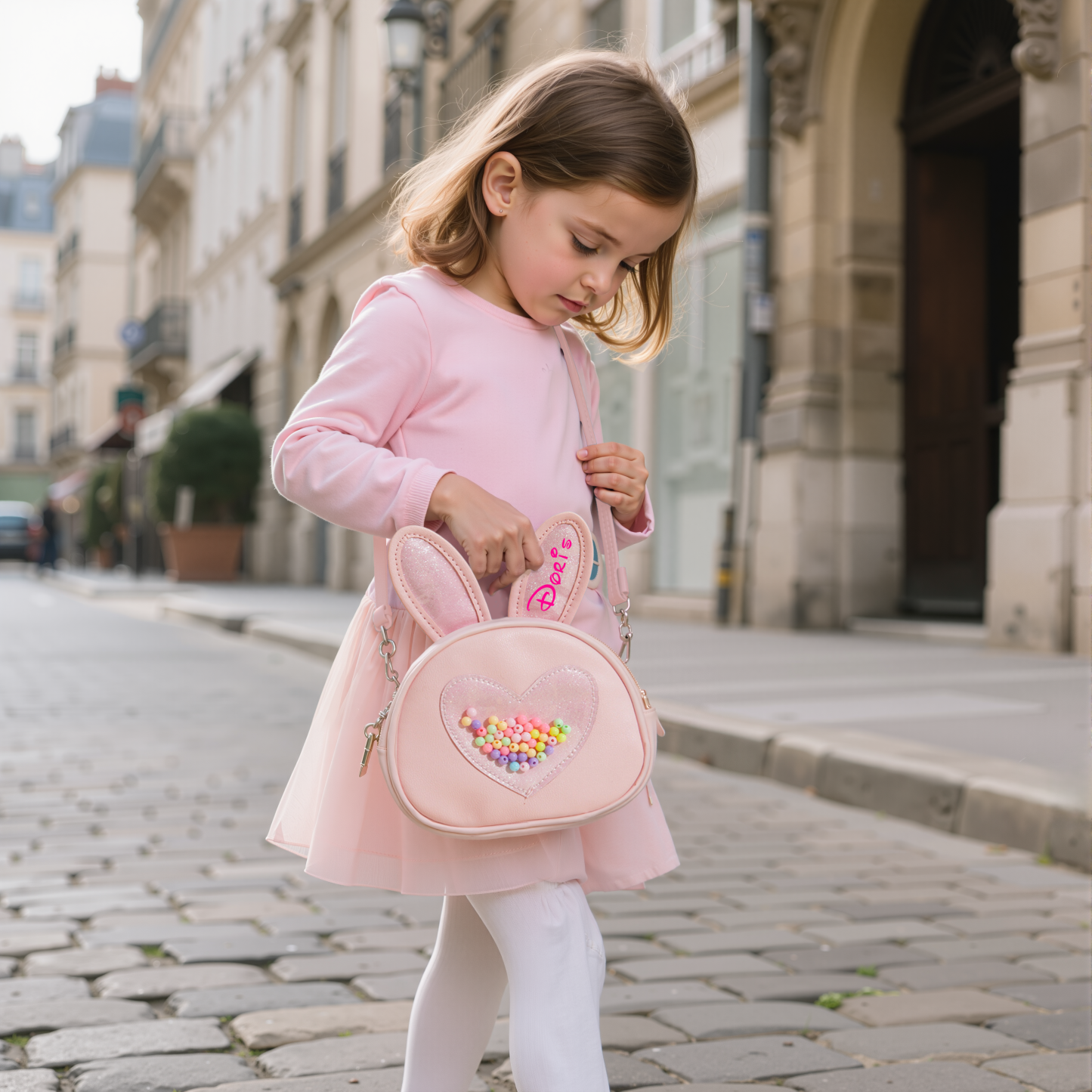 Personalized Girls Birthday Bunny Purse 