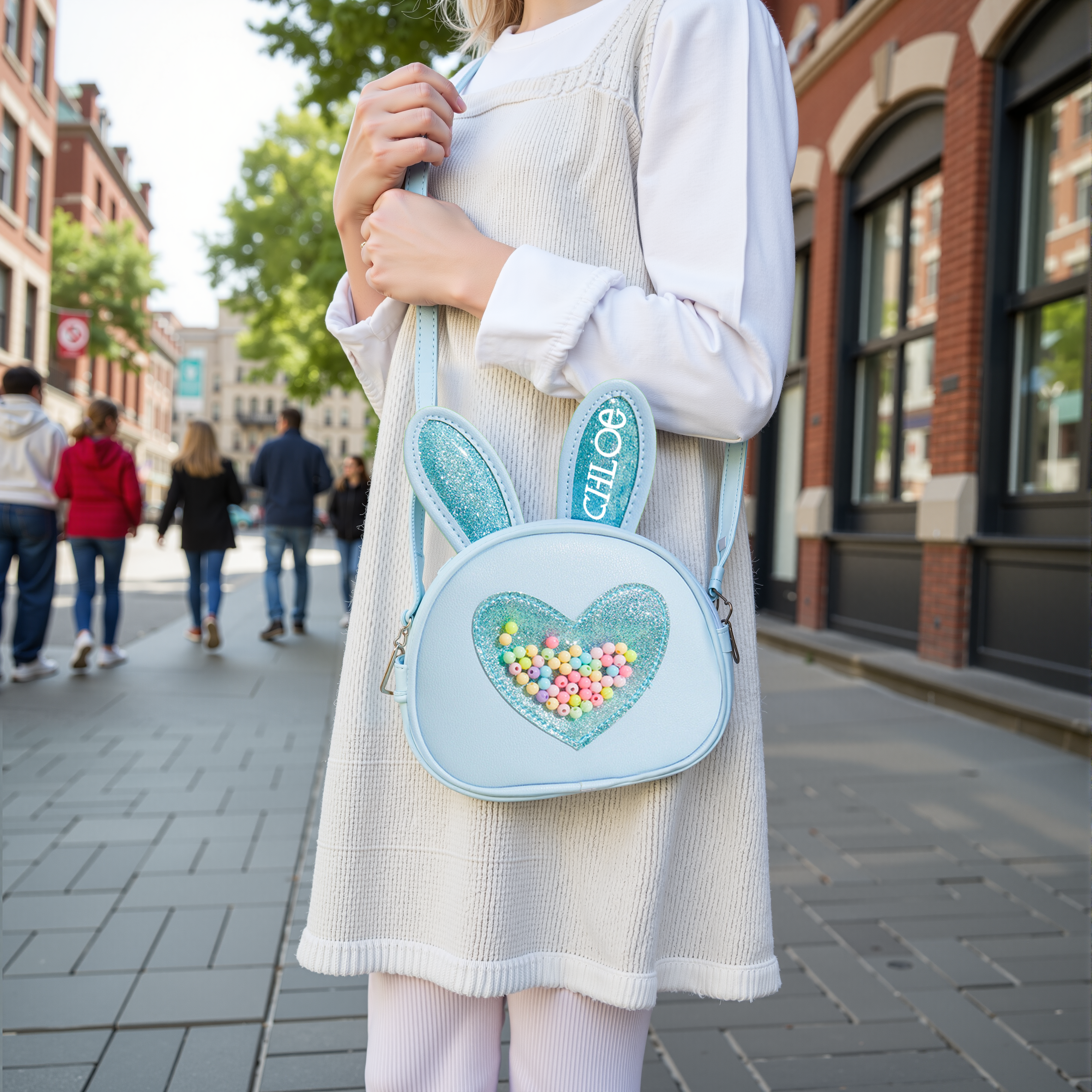 Personalized Girls Birthday Bunny Purse 