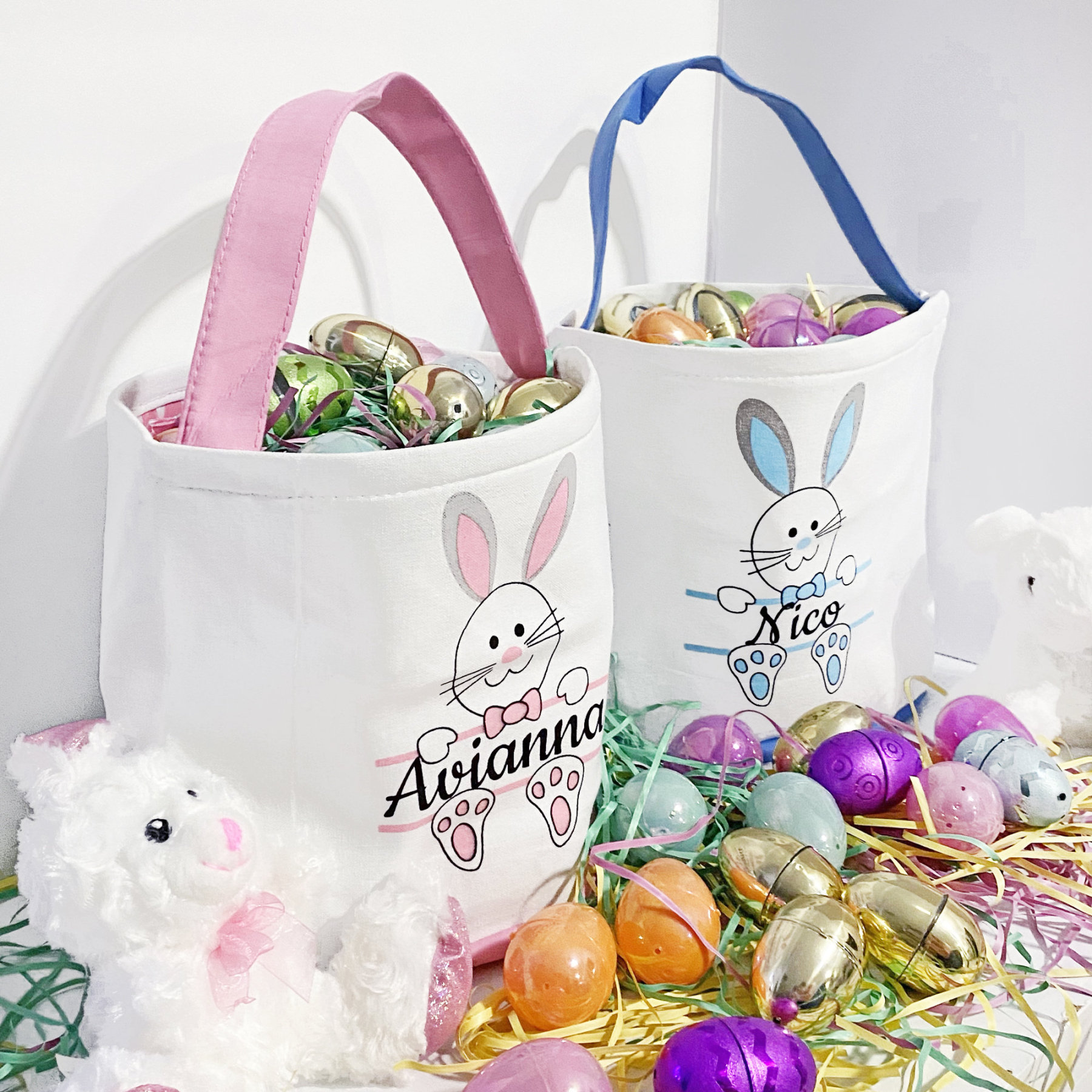 Custom Easter Bunny Baskets