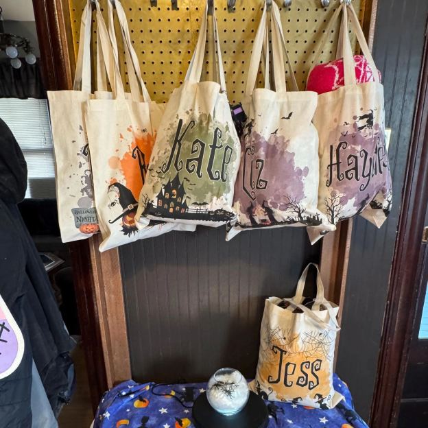 Personalized Halloween Trick or Treat Tote Bag 