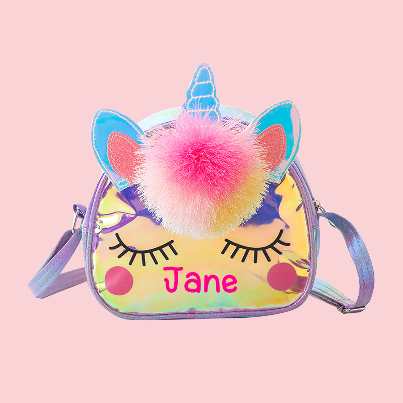 Personalized Girls Birthday Unicorn Purse