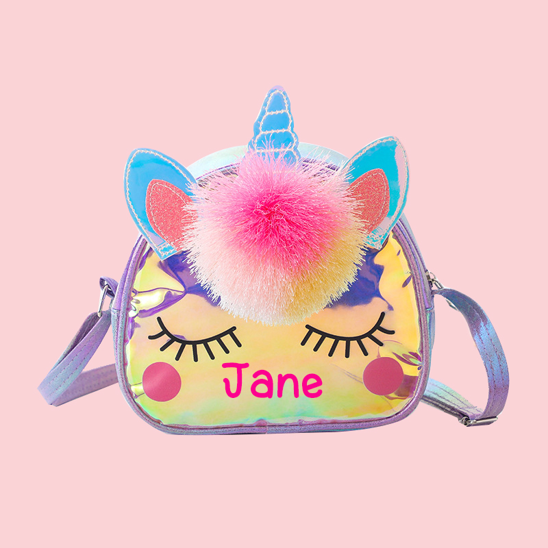 Personalized Girls Birthday Unicorn Purse