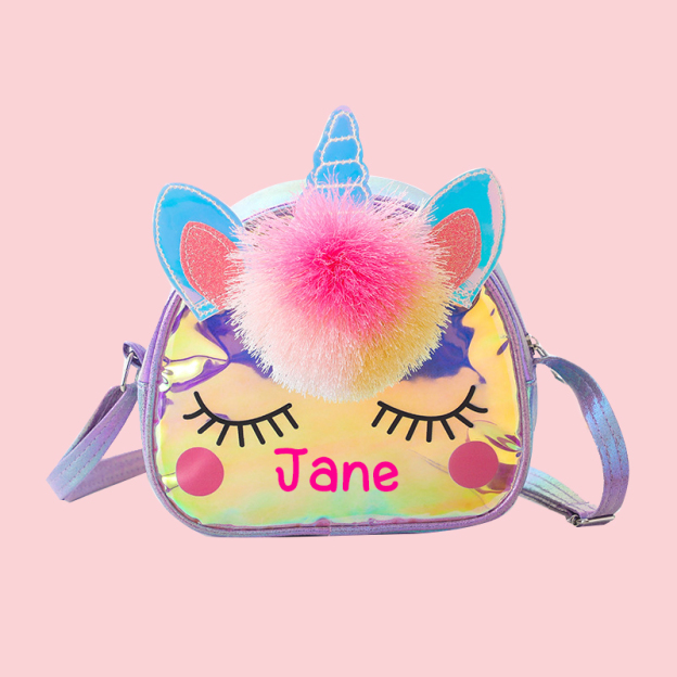 Personalized Girls Birthday Unicorn Purse
