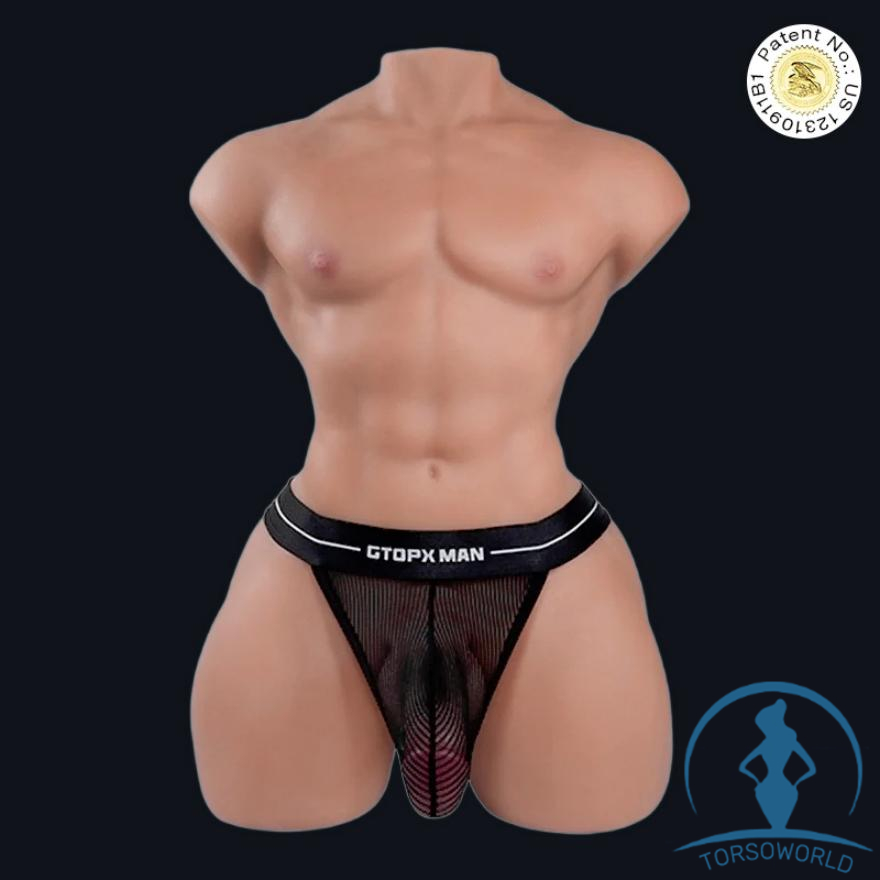 Mark Pro Wheat: Männliche TPE Sextorso Tantaly Hautton—Version 3.0 (ohne Penis)