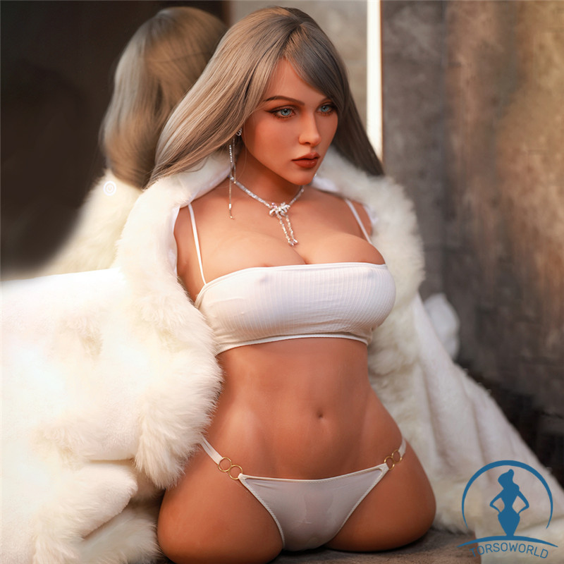 Pauline 86cm G-Cup Realistische Weibliche Torso Sex Puppen Pauline TPE Männliche Masturbatoren Erwachsene Vaginal und Anal Straffung Sexspielzeug B5