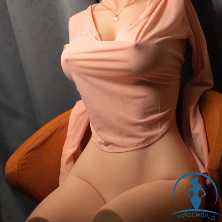 Orange in H-Cup Elektrische Rumpfpuppe (Hüftschütteln) Real Sexpuppe Torso Silikon Real Doll