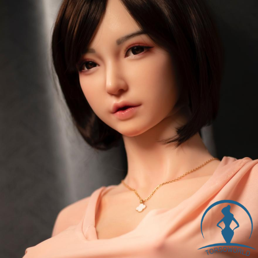 Orange in H-Cup Elektrische Rumpfpuppe (Hüftschütteln) Real Sexpuppe Torso Silikon Real Doll