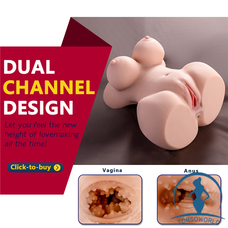 Großer Arsch Torso Masturbator 3-in-1  Auf Lager!