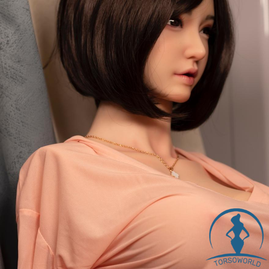 Orange in H-Cup Elektrische Rumpfpuppe (Hüftschütteln) Real Sexpuppe Torso Silikon Real Doll