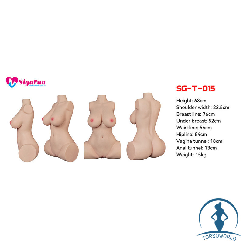 Zoey 15kg Sex Torso Dolls aus Silikon für den Lebensechte Männliche Masturbatoren
