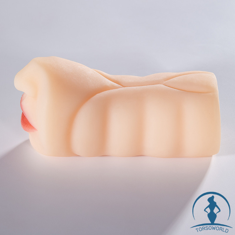 0.37KG Blowjob Mastubator Deep Throat Oral Sex Toy mit Zähnen TPE Aiyuan Doll