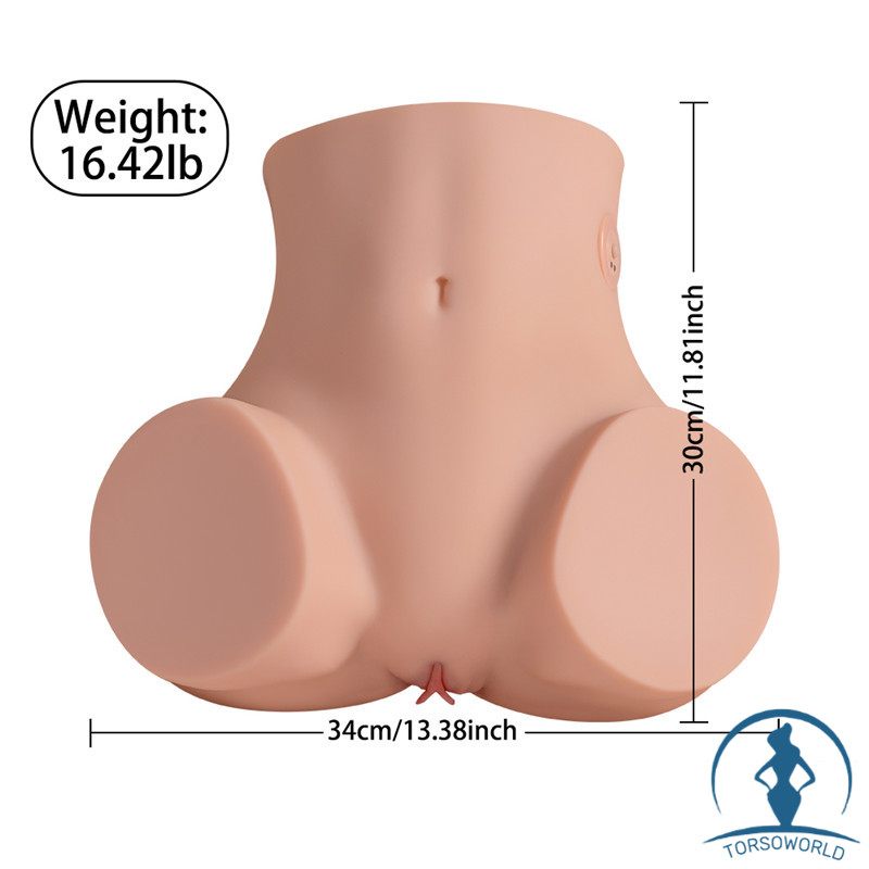 7.45kg Sydni Realistische Vibrierende Großen Arsch TPE Reale Torso Mini Love Doll Kaufen