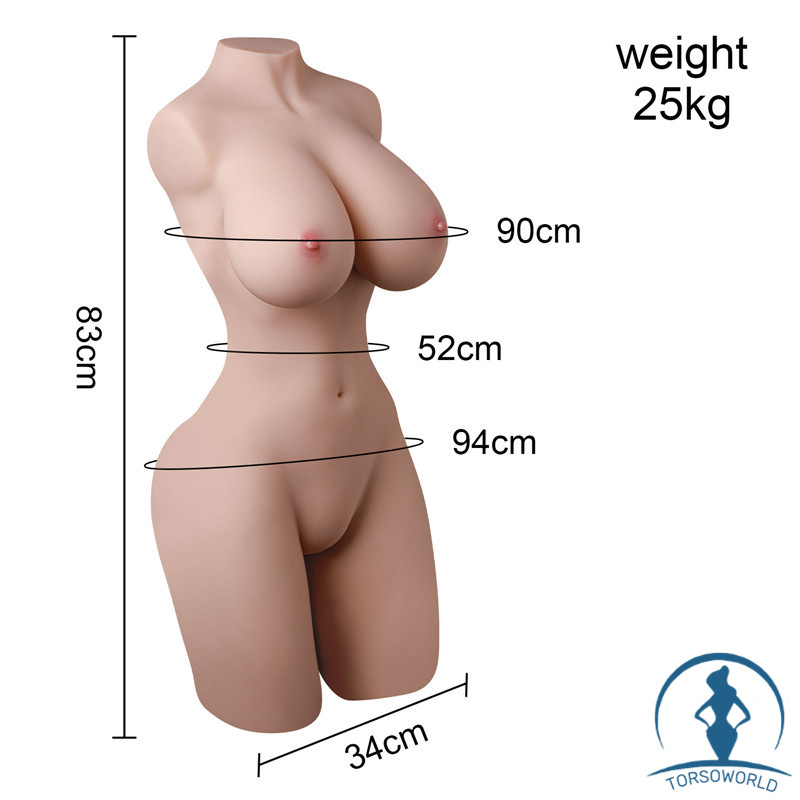 25kg Wallis - Realistisch Masturbator Saugfunktion Real Torso Puppe TPE Yeloly Doll