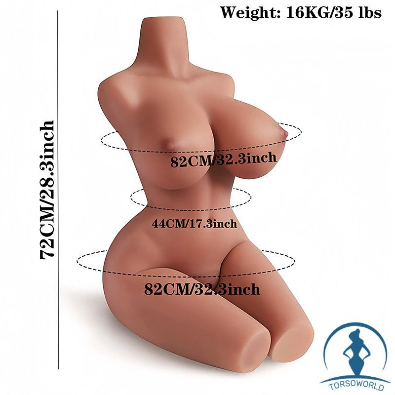 Doris: 17kg YQdoll Sofort Lieferbar! Billige Sextorso TPE Sex Puppen Weiche Brüste Kaufen