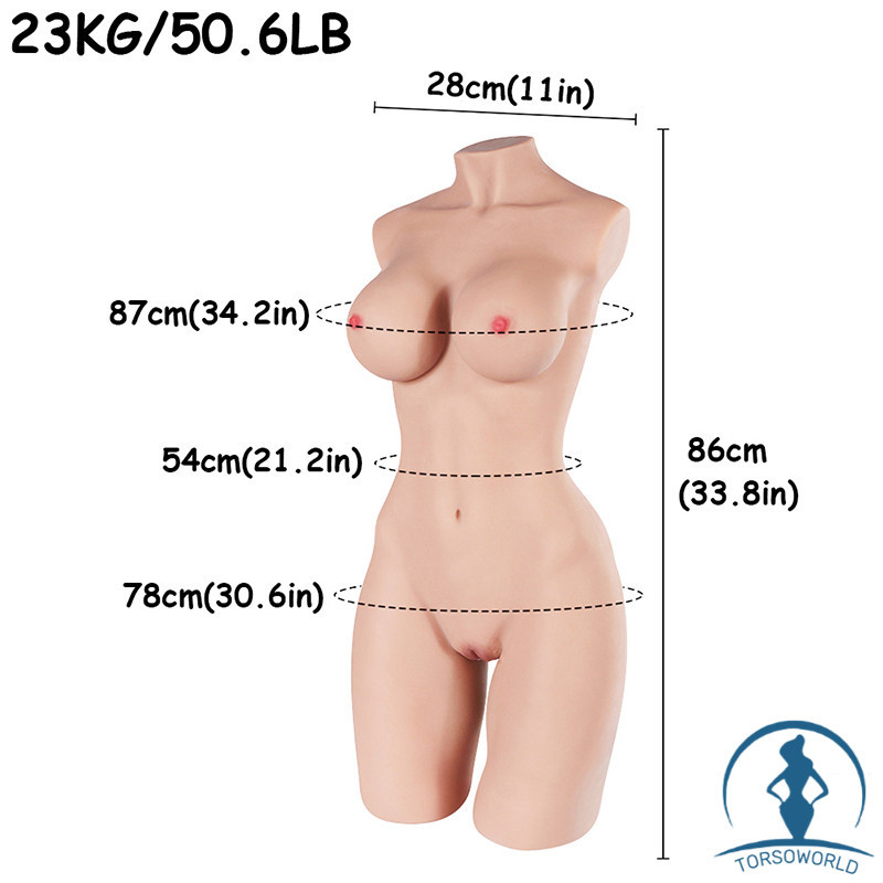 Leni: Yq Doll 17kg Sexy Titten Sexpuppe Torso Sofort Lieferbar Männlicher Masturbator Lebensechte TPE Liebespuppen