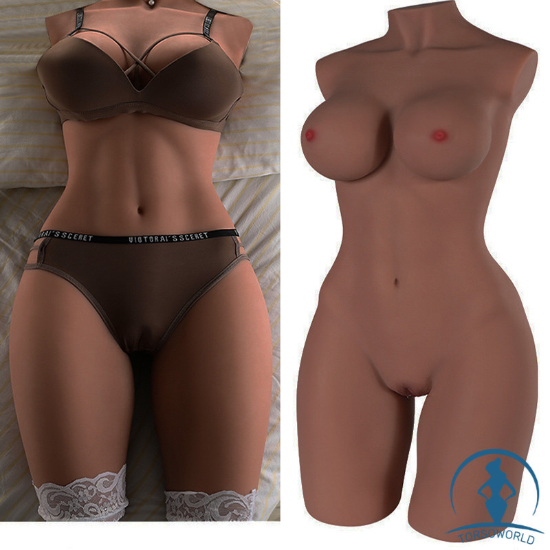 Ida: 24kg YQ Doll Schwarze Schönheit Female Torso Sex Doll Sofort Lieferbar TPE Realdoll Dual Channel Masturbator