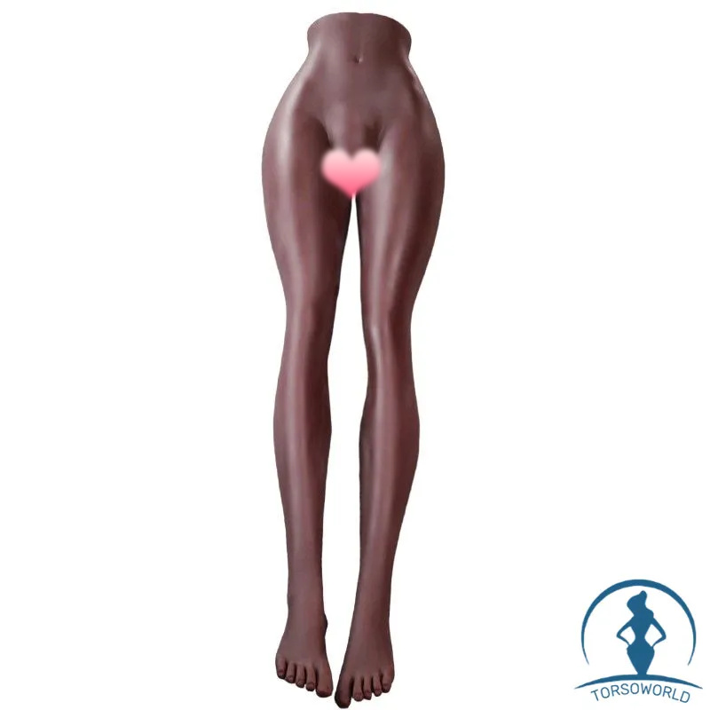 Luna: 91cm/18.9kg Dunkel YQdoll Langbeiniger Masturbator TPE Sex Torso Lovedoll Auf Lager!