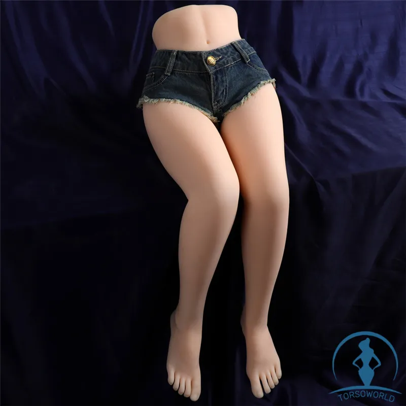 Lotta: 105cm 29.9kg YQ Doll Schwer Beinige Torso Sex Puppen aus TPE Beinfetisch Masturbator | Express Zustellung