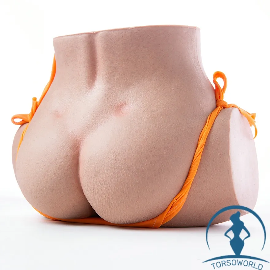 3.7kg Sichtbare Hautdetails Gesäß Xiaoman Qita Lebensechter Silikon Torso Sex Doll