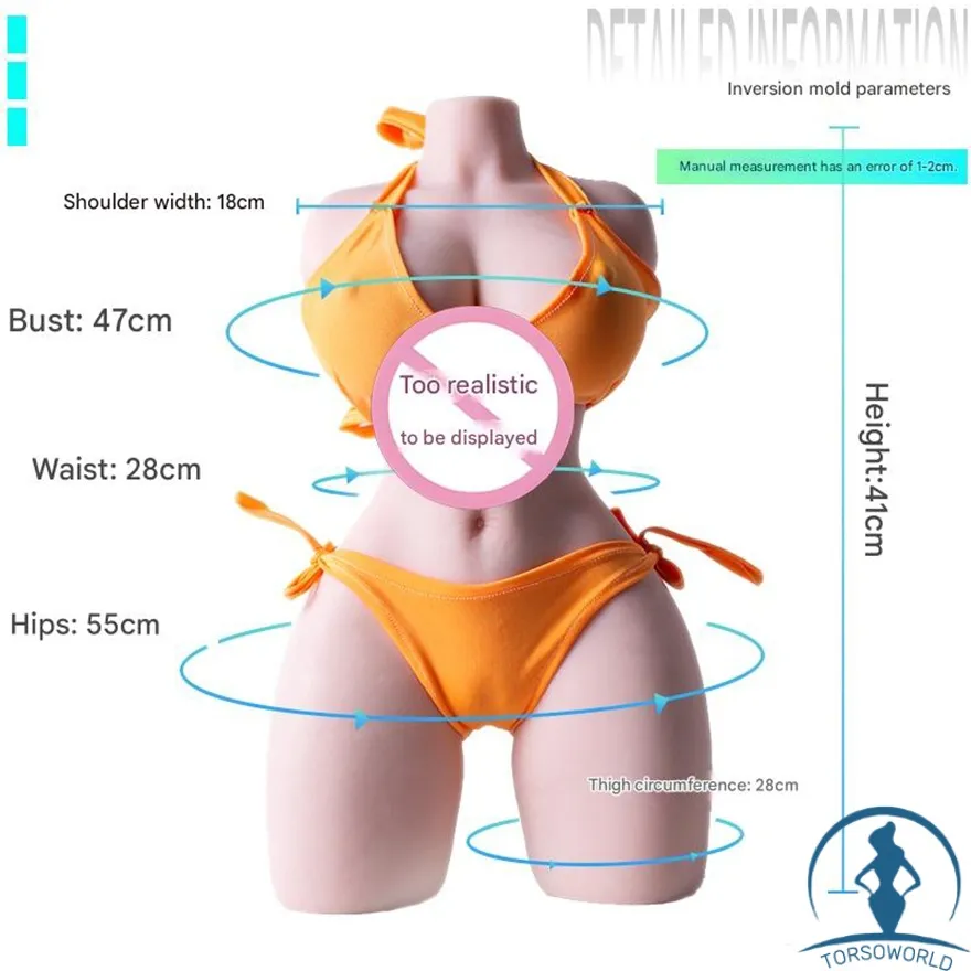 8.2kg Realistische Sex Torso Xinxin