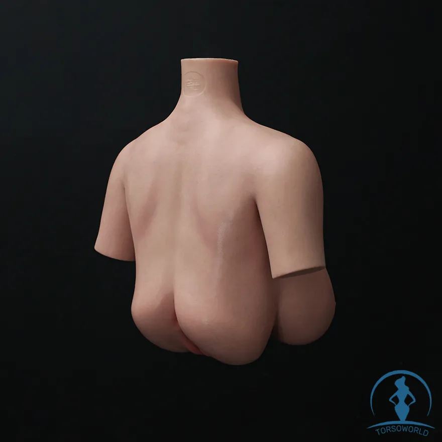 Not ye! Silikon Brüste S5-3 Ultrarealistische Große Brüste Masturbator Torso Kopf mit beweglichem Kiefer und Realistische Hautstruktur