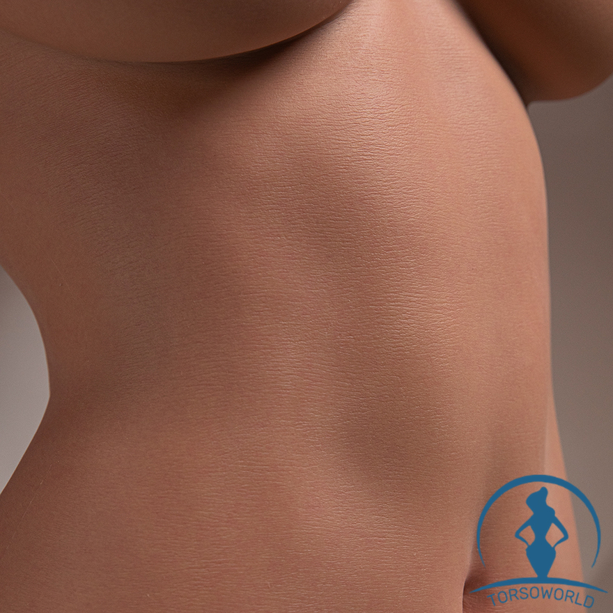 FANREAL T-111cm F Cup Bezaubernd Silikon Sex Doll Torso mit Kelly ros Kopf