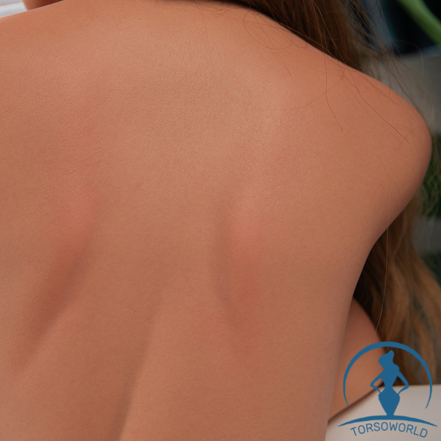 FANREAL T-111cm F Cup Bezaubernd Silikon Sex Doll Torso mit Kelly ros Kopf