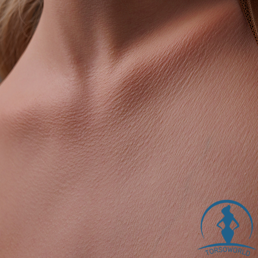 FANREAL T-111cm F Cup Flexibel Silikon Sex Torso mit lila ros Kopf