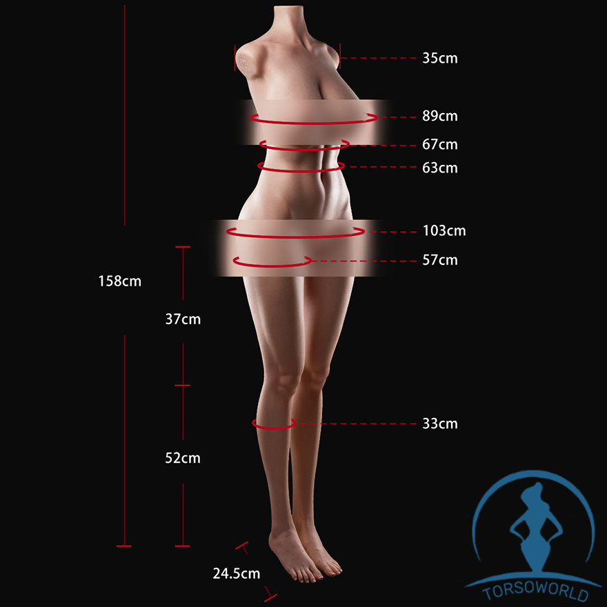 173cm Silikon lebensechte sexpupen Torso S68 