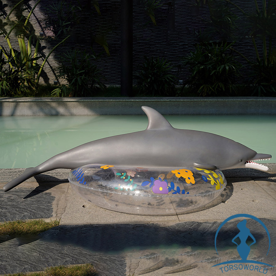Sofort lieferbar Dolphin: 34 kg DollsCastle 130 cm Silikon Anime Sexpuppe mit Vagina und Anus