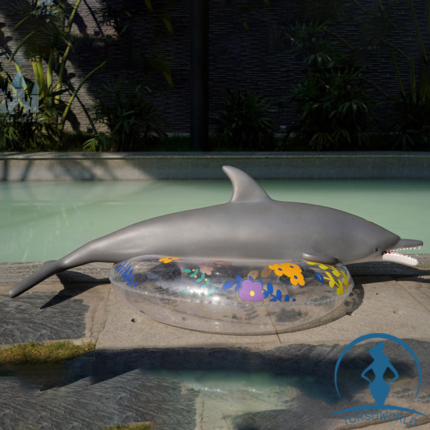 Sofort lieferbar Dolphin: 34 kg DollsCastle 130 cm Silikon-Sexpuppe mit Vagina und Anus