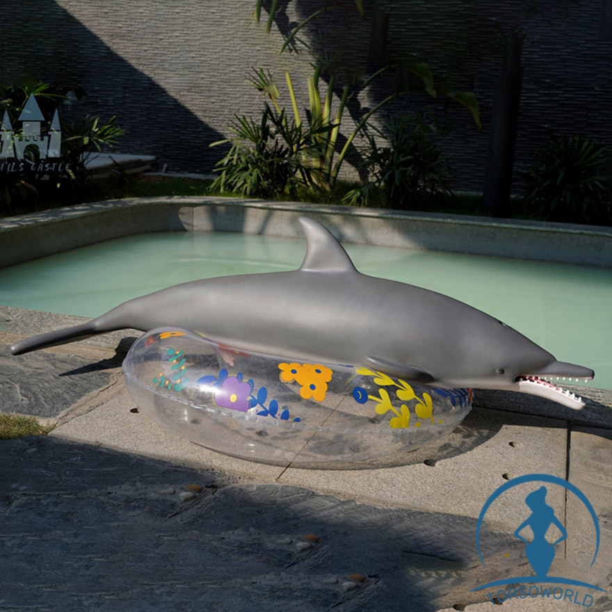 Sofort lieferbar Dolphin: 34 kg 130 cm Silikon-Sexpuppe mit Vagina und Anus