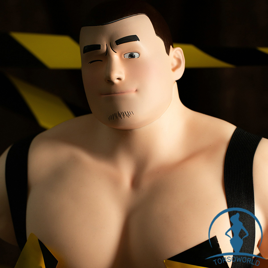 Qita Andy | Körper aus Silikon und Kopf aus Kunstharz Männliche Sex Torso im Anime-Stil