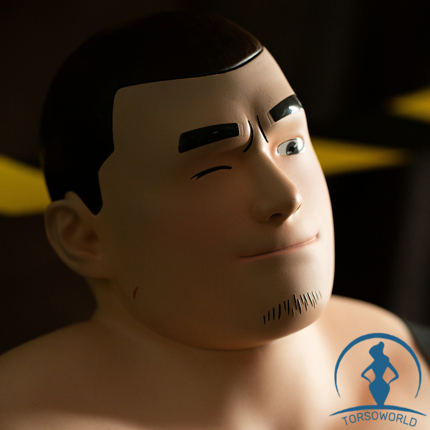 Qita Andy | Körper aus Silikon und Kopf aus Kunstharz Männliche Sextorso im Anime-Stil