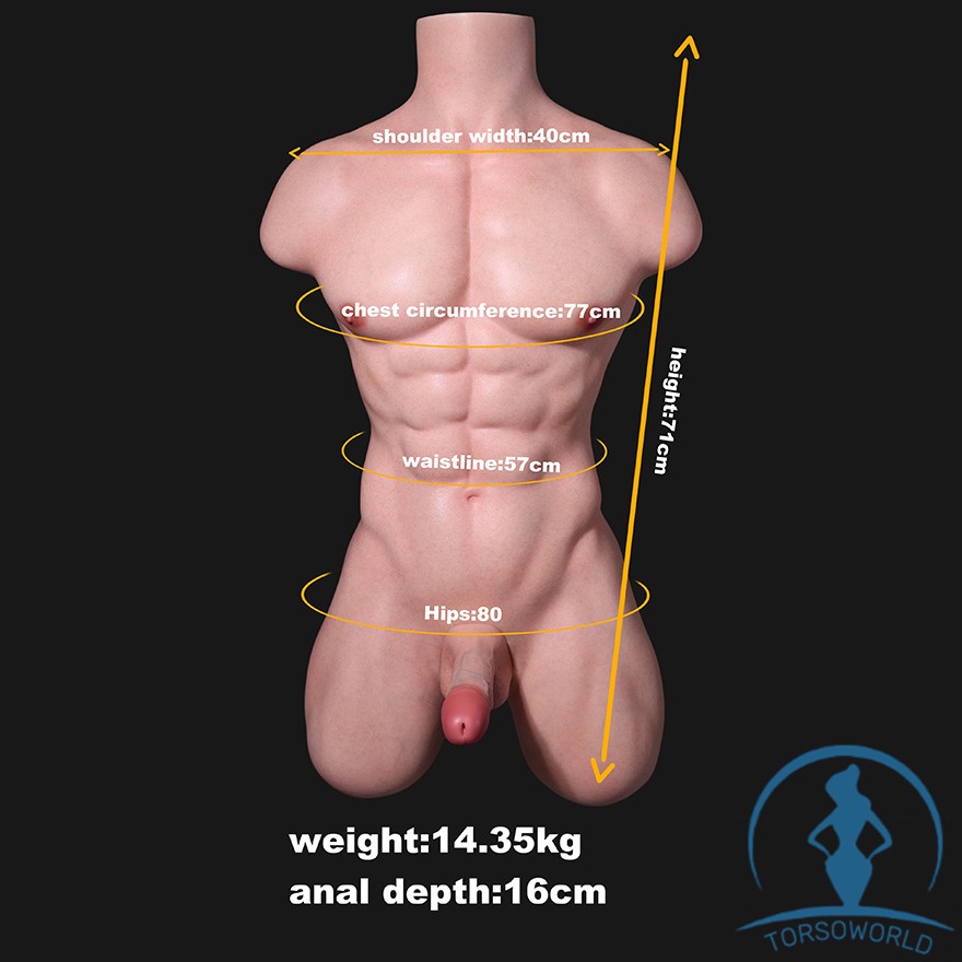 MD Doll T05 Jason | Leichtes Silikon Sexspielzeug für Männer mit Penis Größentabelle