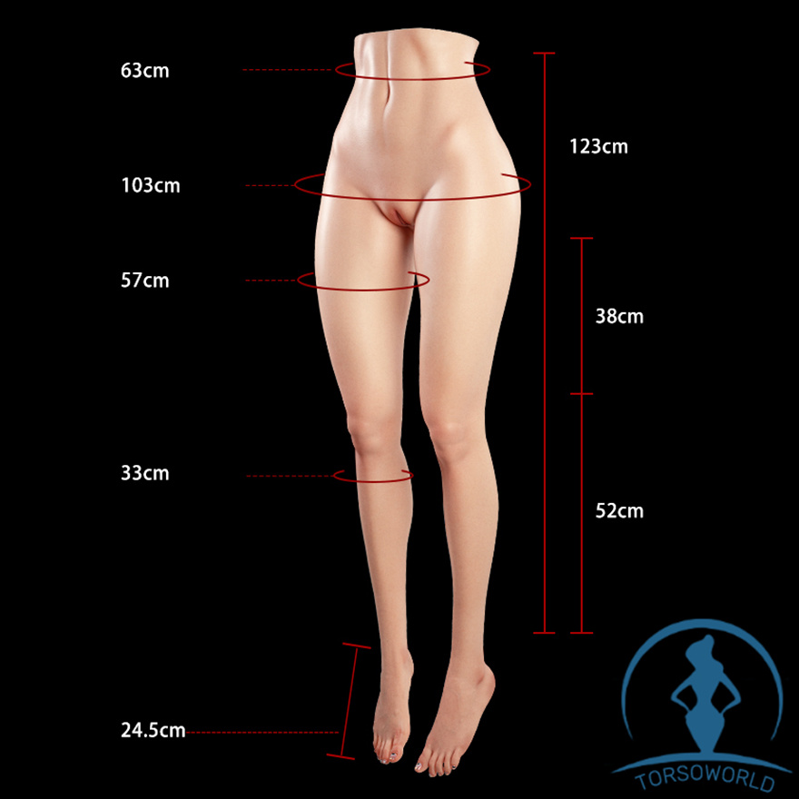 S49 24,5 kg – Exquisites und elegantes Silikon-Beinmodell
