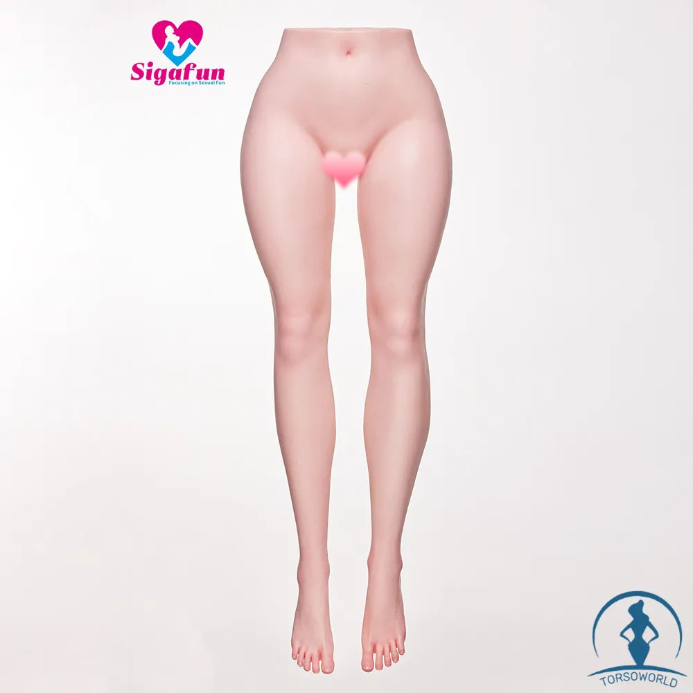 Amelia: 25kg/106cm Schlanke Beinen Sex Torso Legs Sigafun Silikon Realdoll Torso Beinfetisch Sexspielzeug für Erwachsene