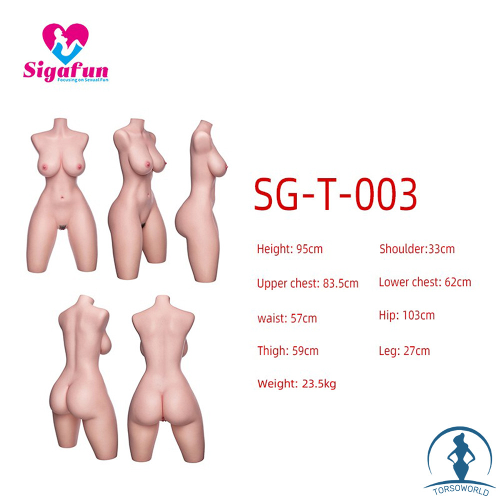 23.5kg Sigafun Realistische Silikon Torso Sexpuppen Schlanke Taille Sigafun Männlicher Masturbator