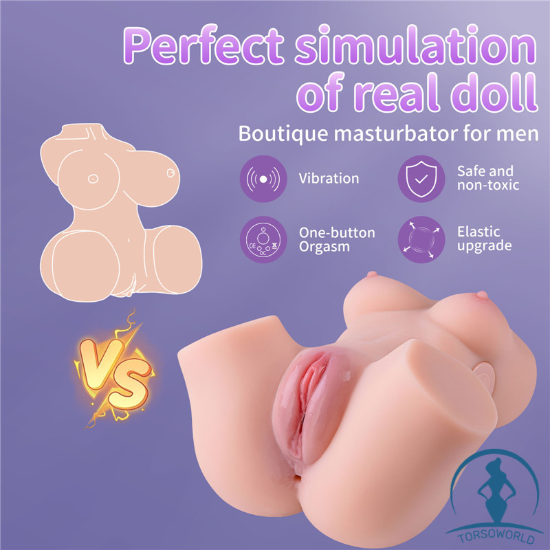 2.4kg Luciana 2-in-1 Doppelte Kanal Torso Masturbator für Männer Lebensechte Mini Sexpuppen