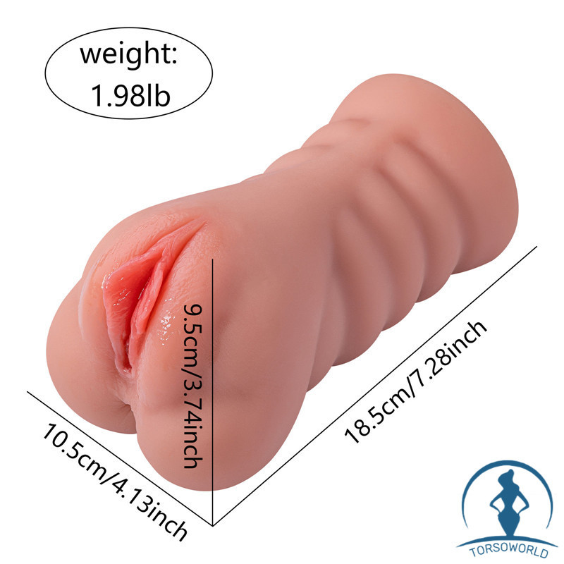 0.99kg Ramarr Taschenmuschi mit Vibrierender Vagina Billige TPE Sexpuppen Torso Yeloly Doll