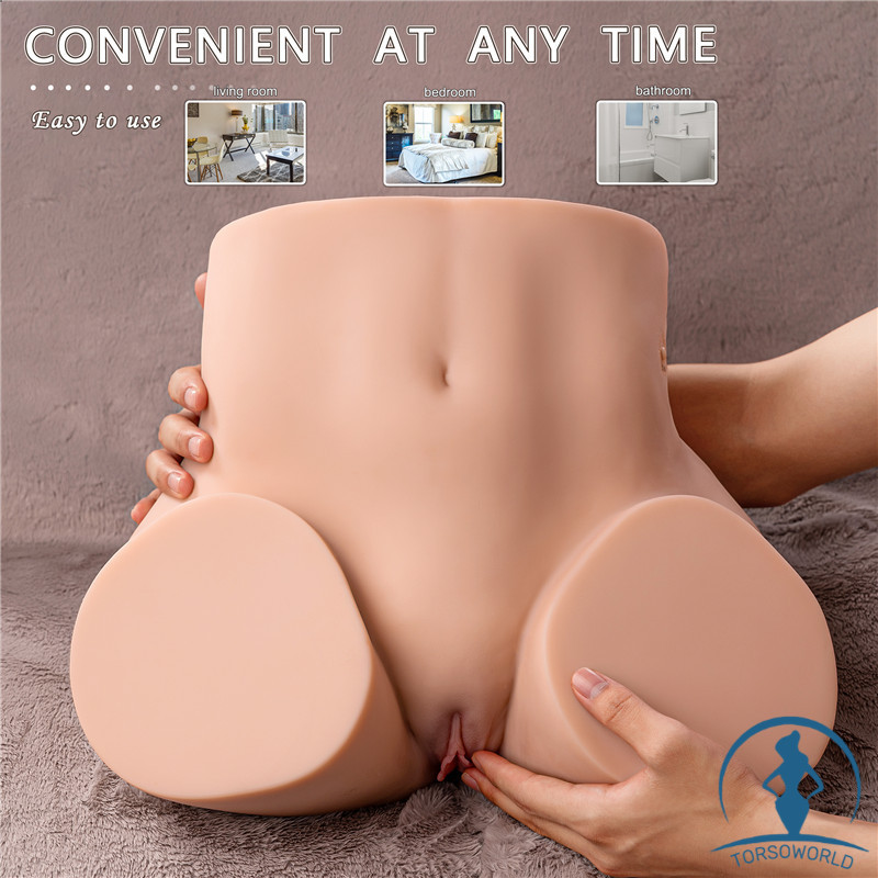 11.6kg Ethel Premium Torso Vibration Gro?er Arsch Masturbator mit Vagina & Anal Yeloly Doll (Ohne Anus)