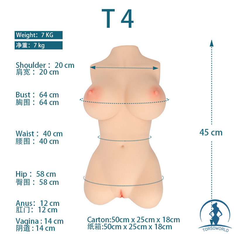 Jarliet Doll 4.32kg T6 Nackte Torso Love Doll TPE Plumpy Clara Nackter Weiblicher Masturbator Billige Sexpuppen
