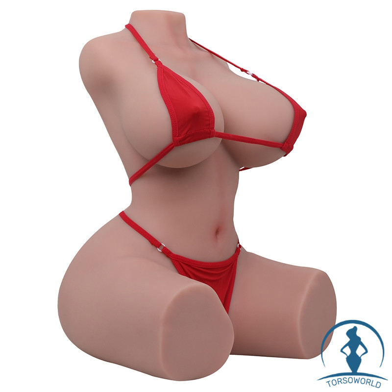 Vidona: Joyotoy Doll 16.8 kg/52cm Weißer oder Olivfarbener Torso Sexpuppe mit Großen Brüsten und Gel-Brust