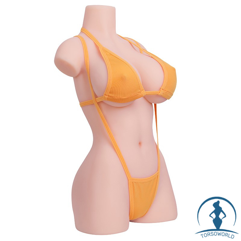 Blasse/Gebräunte Hautfarbe：Vena 8.5kg/49cm TPE Love Doll mit Kleinen Brüsten Torso Puppe von Joyotoy