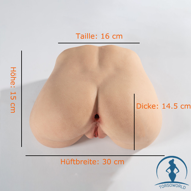 Valeria 4.5kg Big Ass Masturbator Torso Silikon Sex Doll für Männer Qita Doll