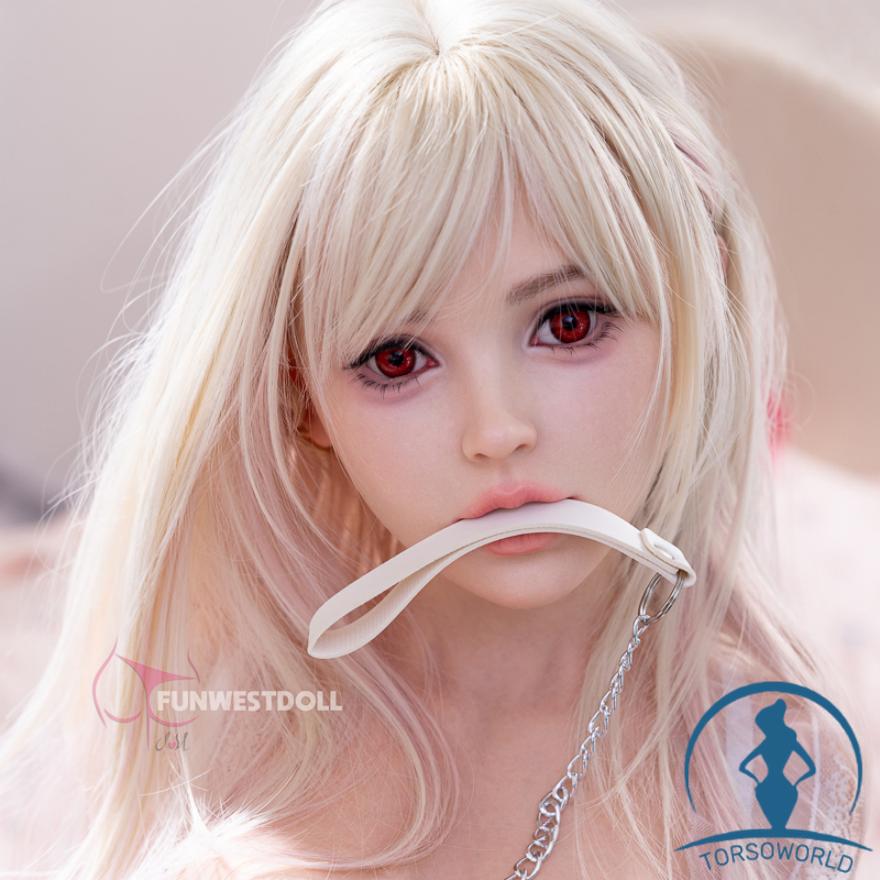 Funwest FT-95 Silikon Torso Sexpuppe in heller Hautfarbe, D-Cup mit #036SJ Lily ROS Kopf