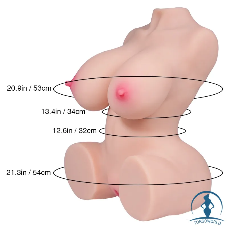 Tantaly Selena: 3.8kg Günstige Sex Puppe Torso Masturbator aus TPE